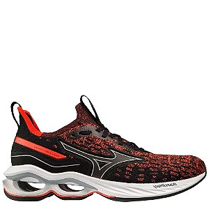 Tênis Mizuno Wave Creation 23 Masculino Preto Vermelho