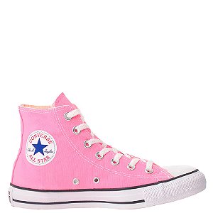 Tênis Converse All Star Chuck Taylor Core Hi Cano Alto Feminino Rosa