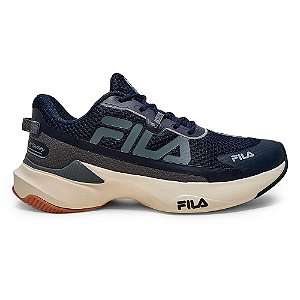 Tênis Fila Recovery Masculino Marinho Grafite Prata