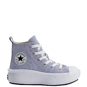 Tênis Converse All Star Chuck Taylor Move Sea Infantil Lilás Branco