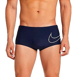 Sunga Nike Outline Swoosh Masculina Marinho Branco