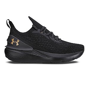 Tênis Under Armour Charged Quicker Infantil Preto Dourado