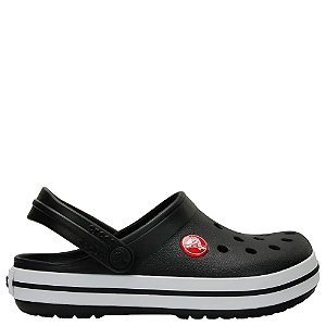 Sandália Crocs Crocband Clog Infantil Preto Branco