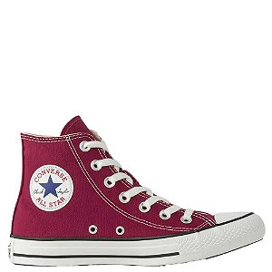 Tênis Converse All Star Chuck Taylor Hi Cano Alto Feminino Bordô