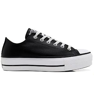 Tênis Converse All Star Chuck Taylor Platform Lift OX Preto Branco