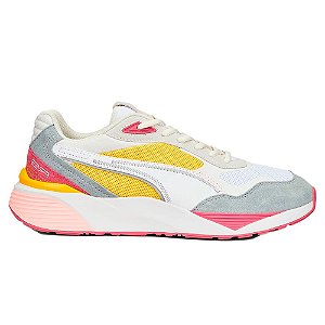 Tênis Puma Rs-Metric Feminino Branco Rosa Amarelo