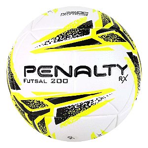 Bola Penalty Futsal RX 200 XXIII Branco Amarelo Preto