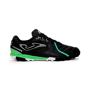 Chuteira de Society Joma Dribling Preto e Verde