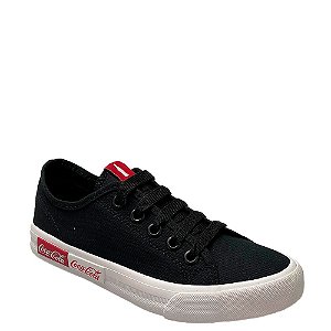Tênis Coca-Cola Blend Basic Feminino Preto Branco