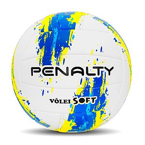 Bola de Vôlei Penalty Soft XXIII Branco, Azul e Amarelo