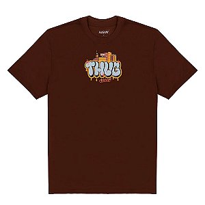 Camisa Thug Nine Cathug Masculina Marrom