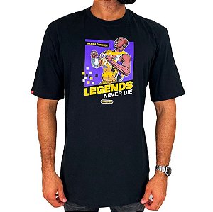 Camisa Thug Nine Mamba Forever Masculina Preto