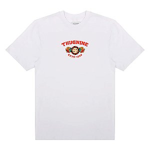 Camisa Thug Nine Oversized Yin Yang Masculina Branco
