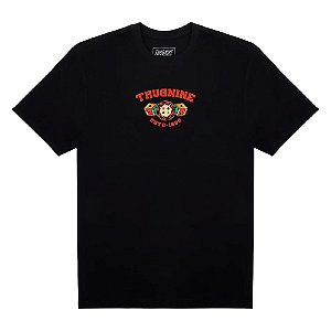 Camisa Thug Nine Oversized Yin Yang Masculina Preto