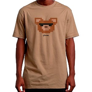 Camiseta Bold Approve Fire Style Bear Bege