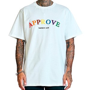 Camisa Approve Bold New Rainbow Masculina Off White Colors