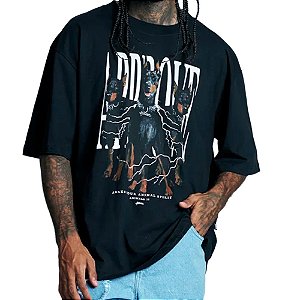 Camisa Approve Oversized Animals II Dobermann Masculina Preto
