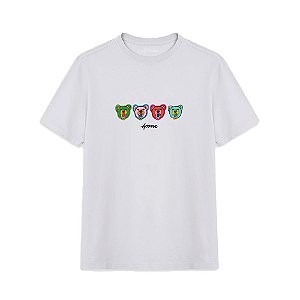 Camisa Approve Bold Angry Bear Masculina Branco Colors