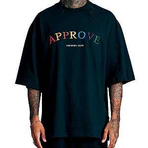 Camisa Approve Oversized New Rainbow Masculina Preto