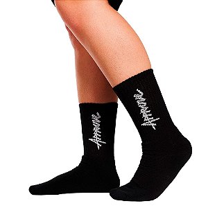 Meia Approve New Classic Unissex Preto Branco
