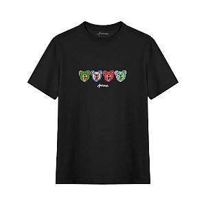 Camisa Approve Bold Angry Bear Masculina Preto Colors
