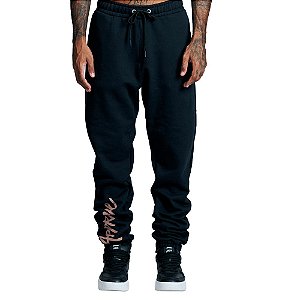 Calça Approve Moletom New Classic Masculina Preto Bege