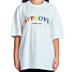 Camisa Approve Oversized New Rainbow Masculina Off White