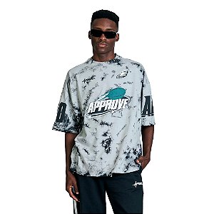 Camiseta Huge Approve X NFL Masculina Cinza Colors