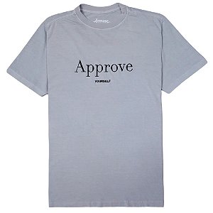 Camisa Approve Bold Chromatic Masculina Cinza Branco