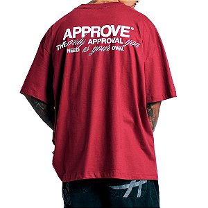 Camiseta Huge Approve Timeless Bordo