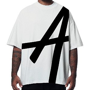 Camisa Approve Huge Biglogo Oversized Masculina Branco Preto