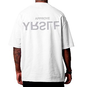 Camiseta Huge Approve Yrslf Inverse Branca