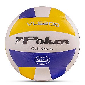Bola de Vôlei 7Poker Semi Profissional VLS 200 Azul Amarelo