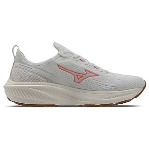 Tênis de Corrida Mizuno Sunrise Feminino Branco Laranja