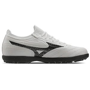Chuteira Society Mizuno Regent AS Masculina Branco Preto