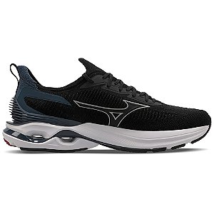 Tênis de Corrida Mizuno Wave Mirai 7 Masculino Preto e Petroleo