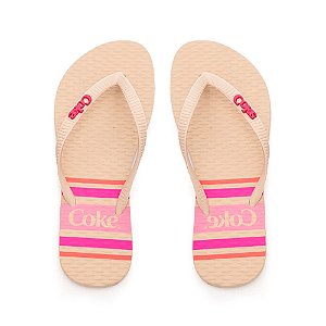 Chinelo Coca Cola Monza 24/25 Feminino Off White