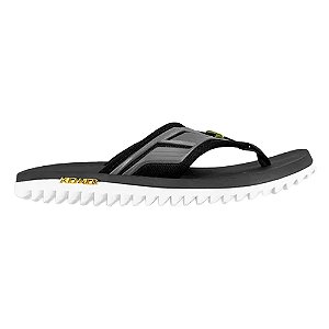 Chinelo Kenner Kivah Full Force Branco Preto Grafite