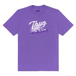 Camiseta Thug Nine Cream Roxa