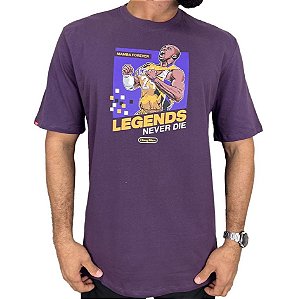 Camisa Thug Nine Mamba Forever Masculina Lilás
