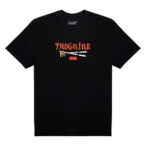 Camiseta Thug Nine Lamen Storm Preto