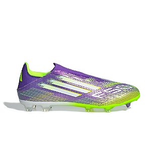 Chuteira Adidas F50 League Campo Roxo, Verde e Branco