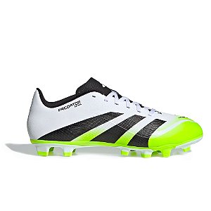 Chuteira Adidas Campo Predator Club Branco, Preto e Verde
