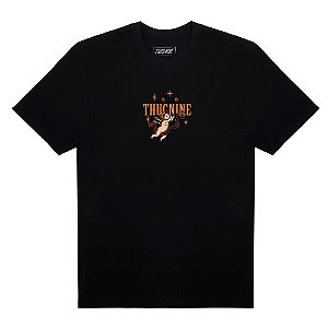 Camisa Thug Nine Lamborghini Masculina Preto e Laranja