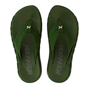 Chinelo Kenner Megah 25/26 Masculino Verde Militar