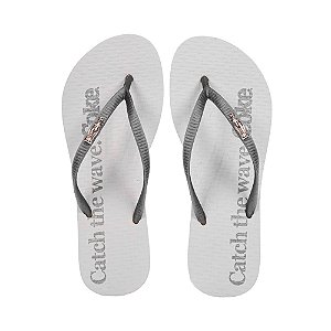 Chinelo Coca-Cola Coke New Feminino 24/25 Branco e Prata