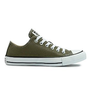 Tênis Converse All Star Chuck Taylor Feminino Verde, Preto e Branco