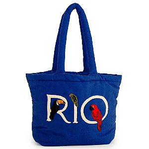 Bolsa Farm Solzão Rio Mykono Azul