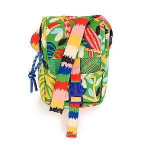 Bolsa Farm Fervo Bosque dos Pássaros Verde/Azul/Amarelo