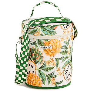 Cooler Farm Farofa Biriba Off White/Verde/Amarelo